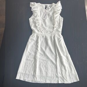 White Ruffled Women’s Dress